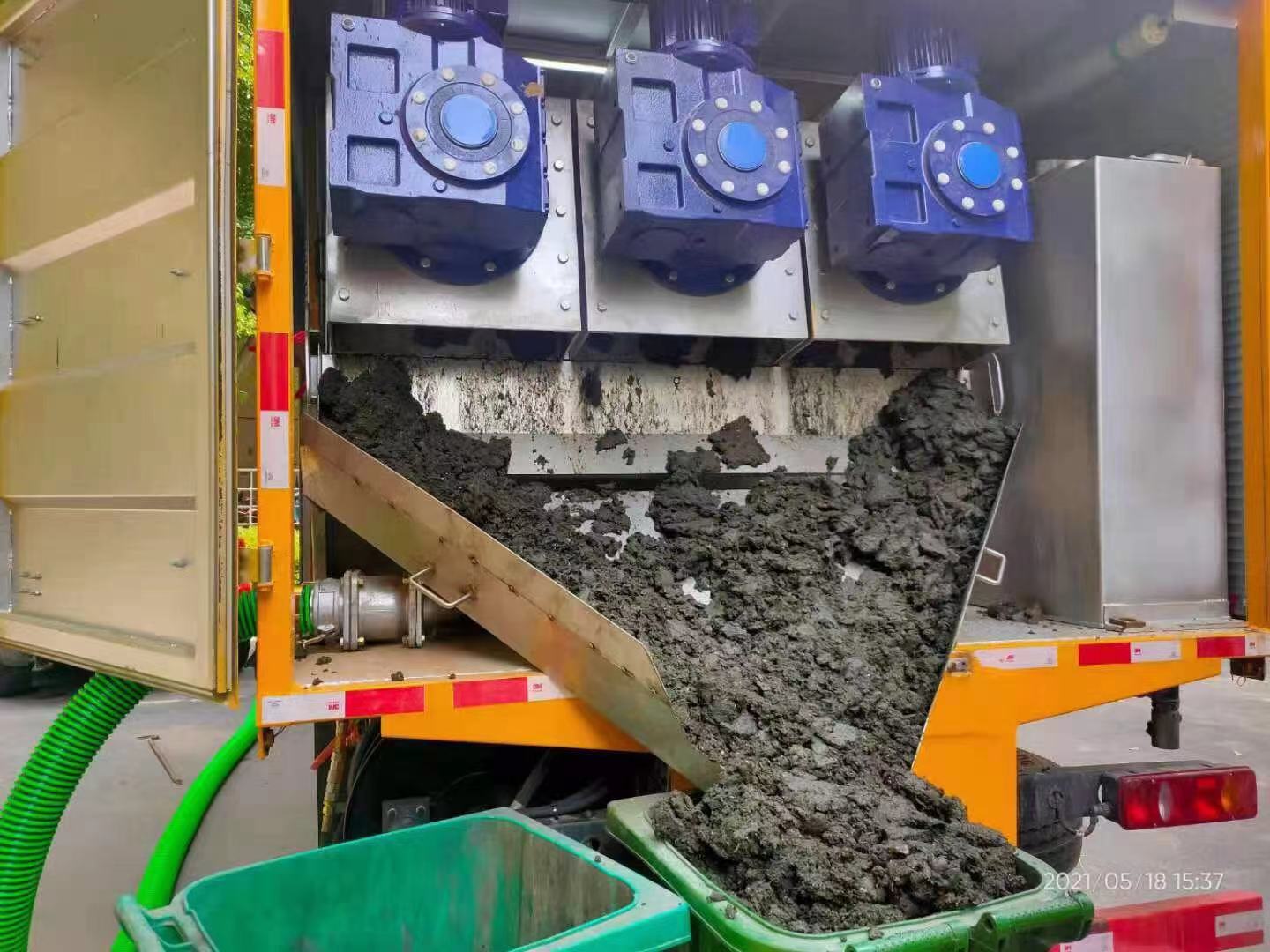 干河街道化粪池清掏城市维护站-泥浆净化干湿分离处理